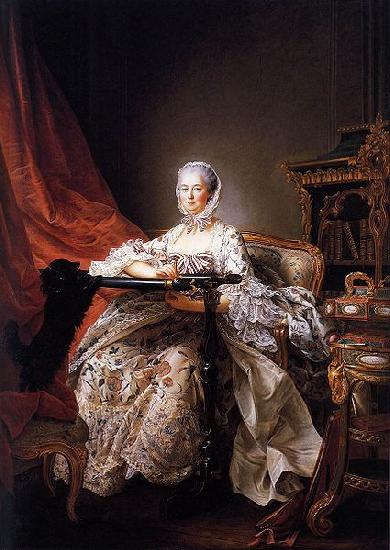 Francois-Hubert Drouais Portrait of Madame de Pompadour at her Tambour Frame Germany oil painting art